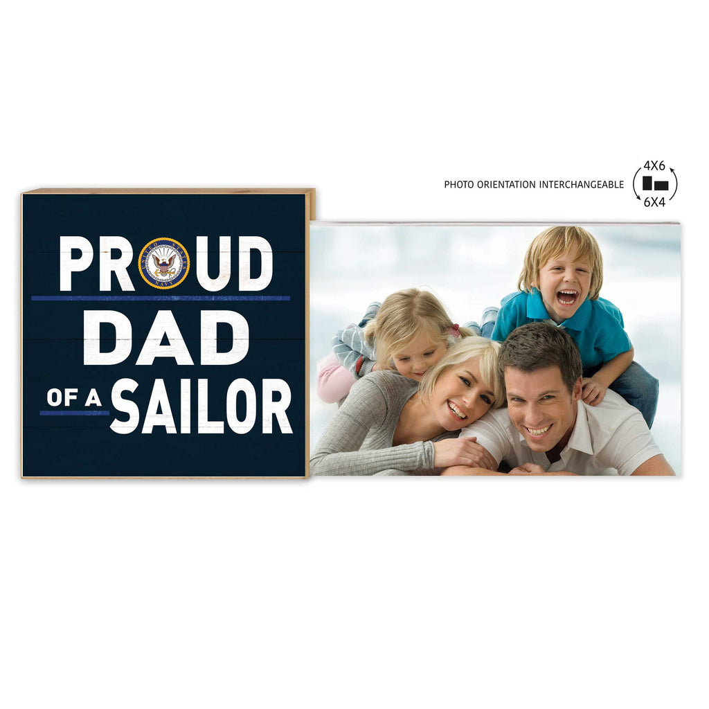 Floating Picture Frame Military Proud Dad Navy