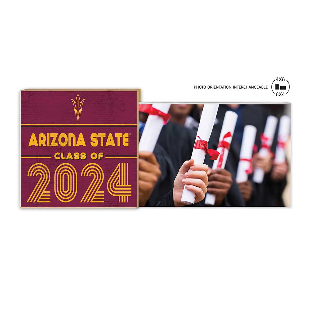Floating Picture Frame Class of Grad Arizona State Sun Devils