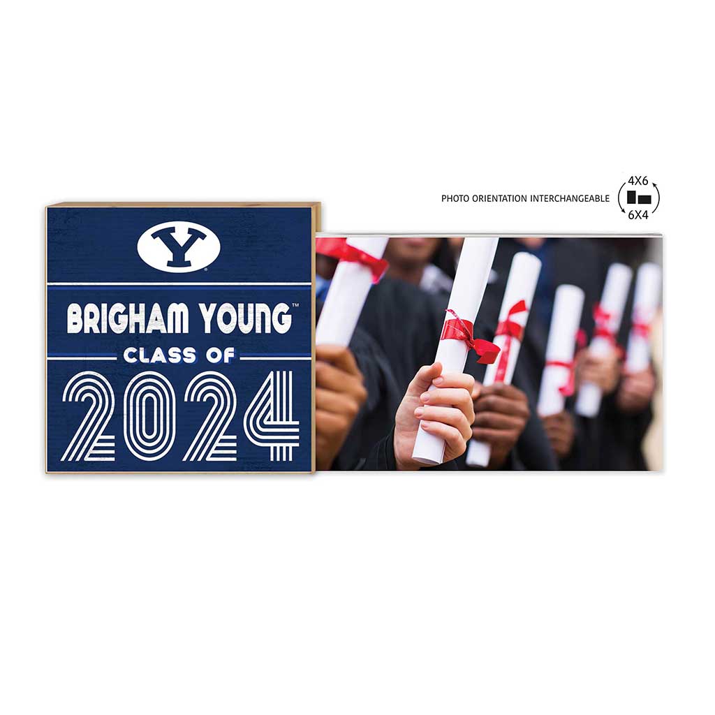 Floating Picture Frame Class of Grad Brigham Young Cougars