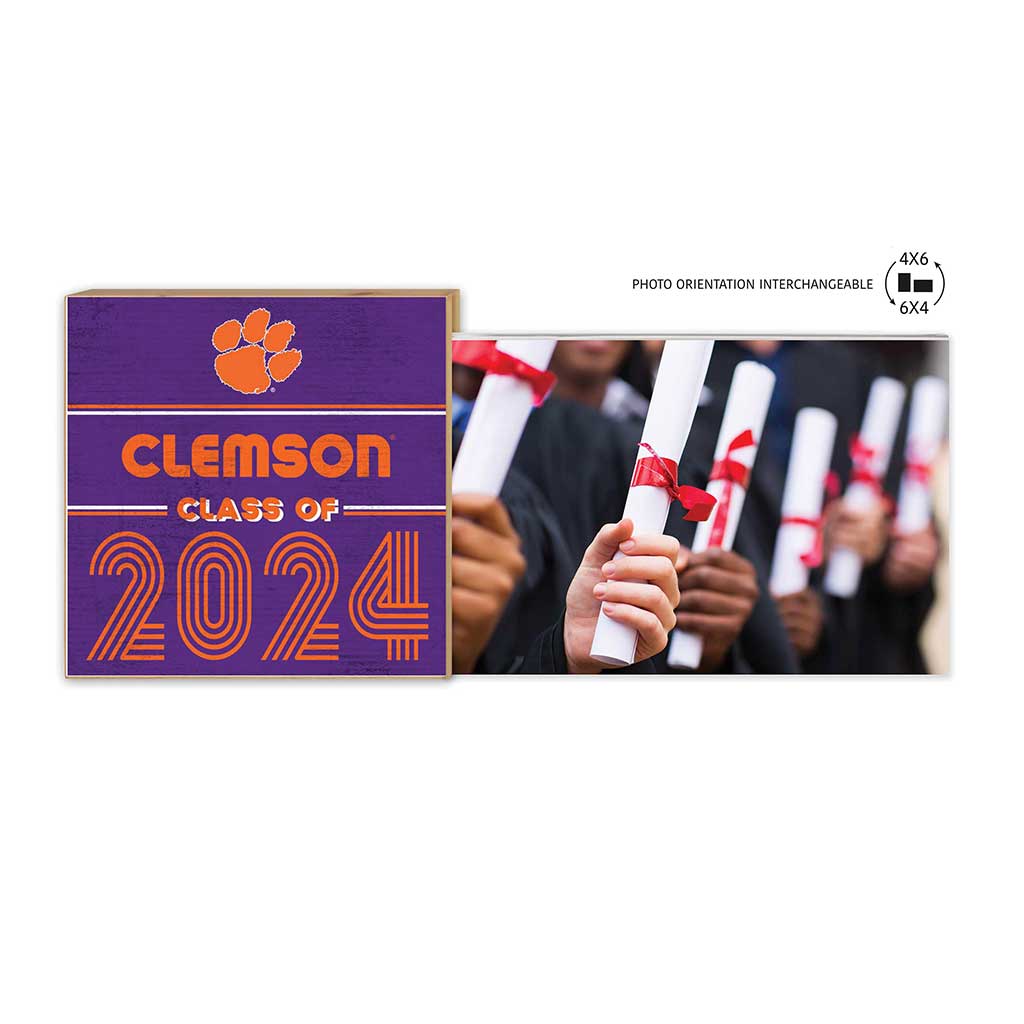 Floating Picture Frame Class of Grad Clemson Tigers