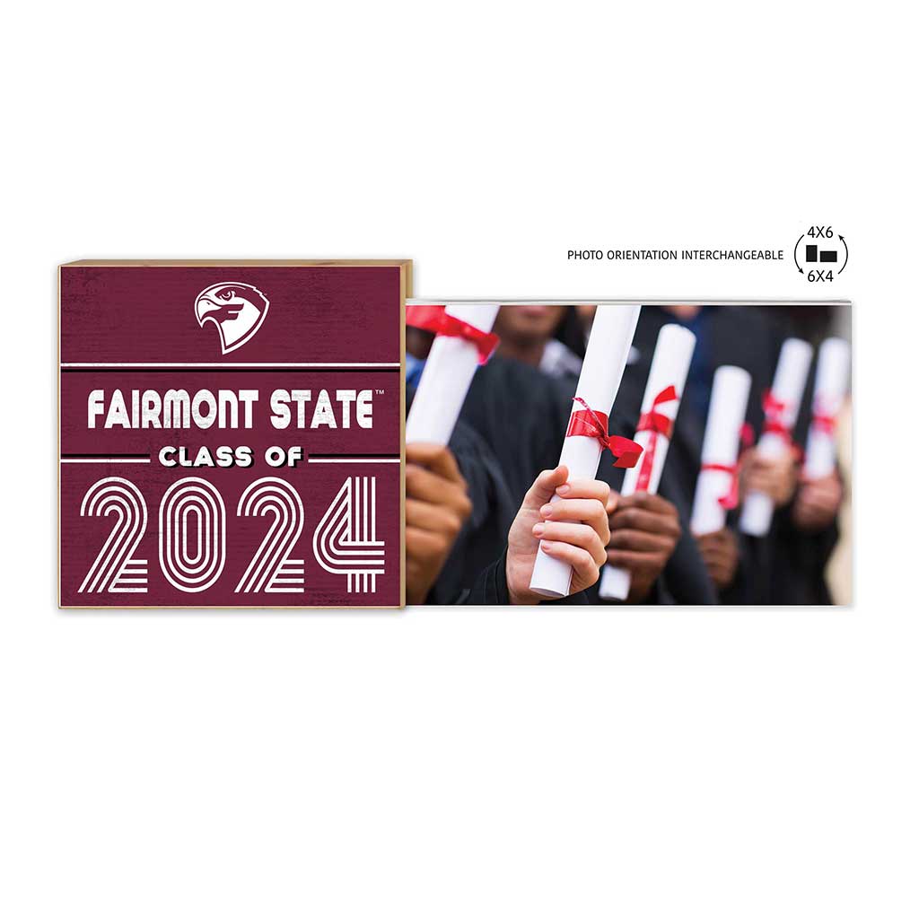 Floating Picture Frame Class of Grad Fairmont State Falcons