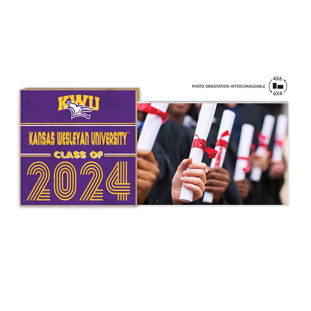 Floating Picture Frame Class of Grad Kansas Wesleyan Coyotes