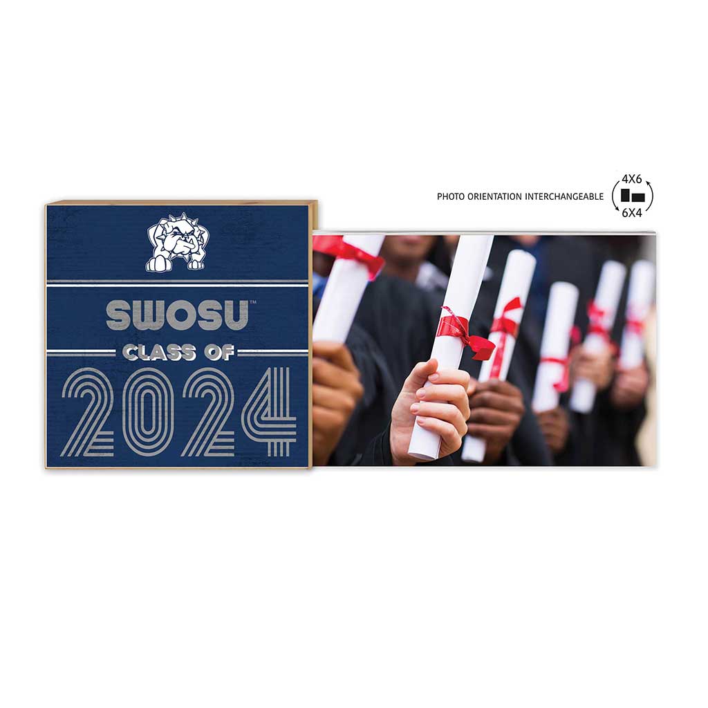 Floating Picture Frame Class of Grad Southwestern Oklahoma State Bulldogs