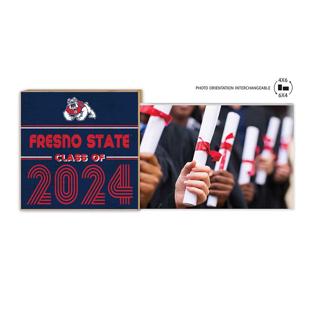 Floating Picture Frame Class of Grad Fresno State Bulldogs
