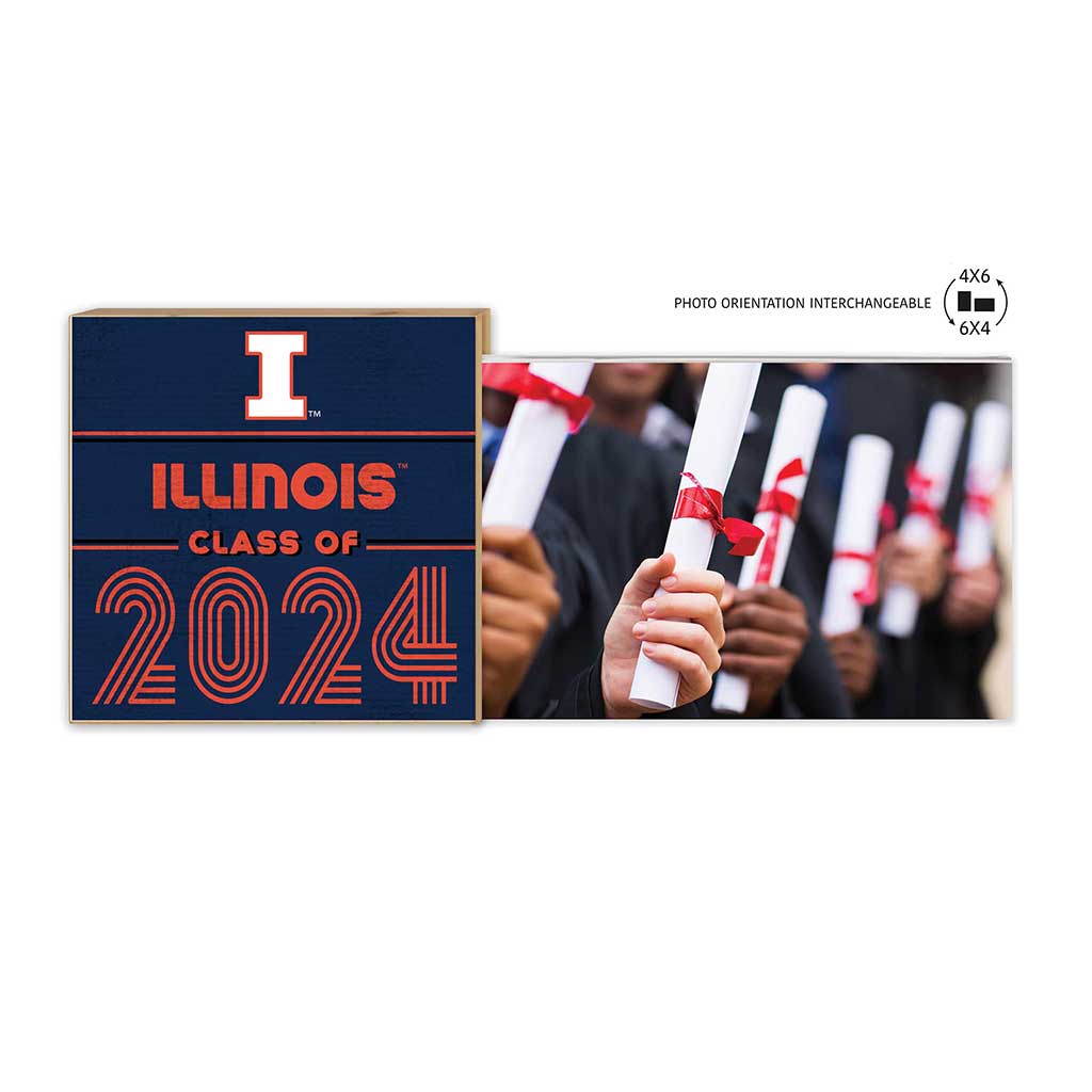 Floating Picture Frame Class of Grad Illinois Fighting Illini