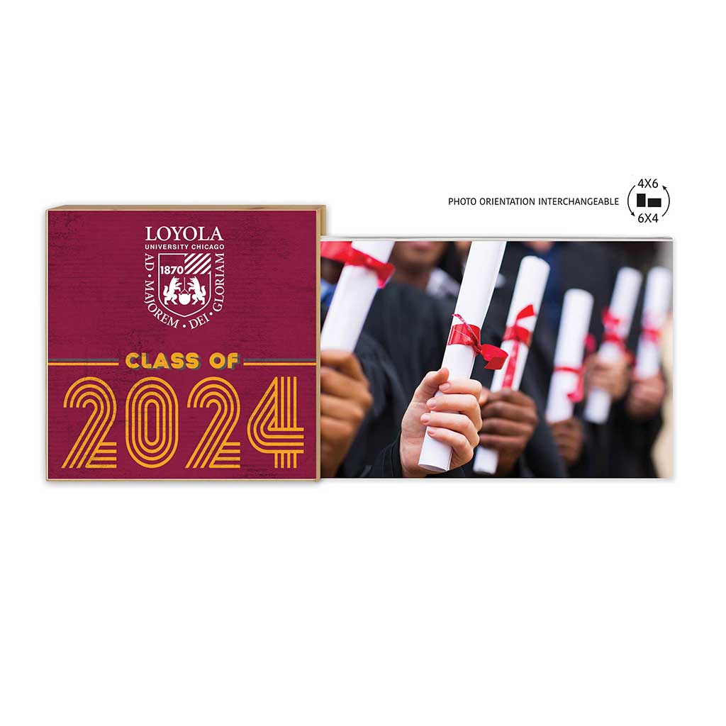 Floating Picture Frame Class of Grad Loyola Chicago Ramblers