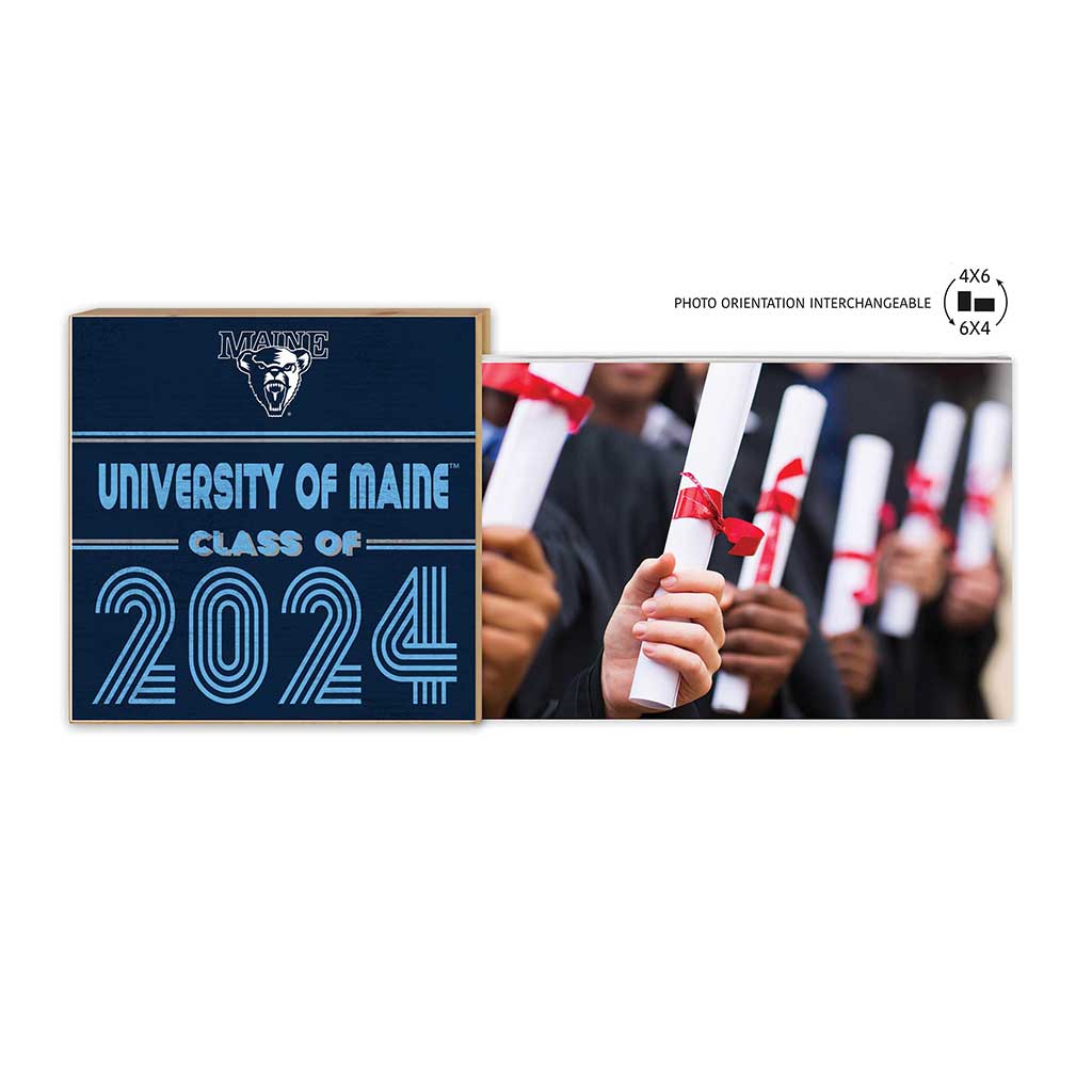 Floating Picture Frame Class of Grad University of Maine Black Bears