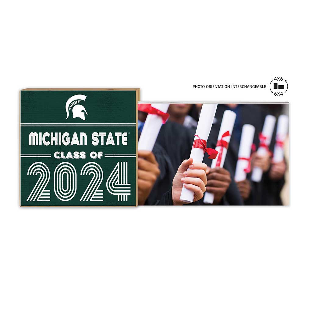 Floating Picture Frame Class of Grad Michigan State Spartans