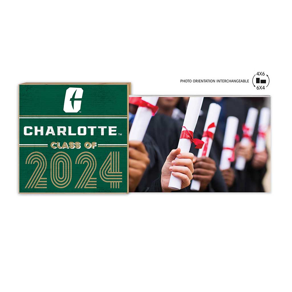 Floating Picture Frame Class of Grad North Carolina Charlotte 49ers