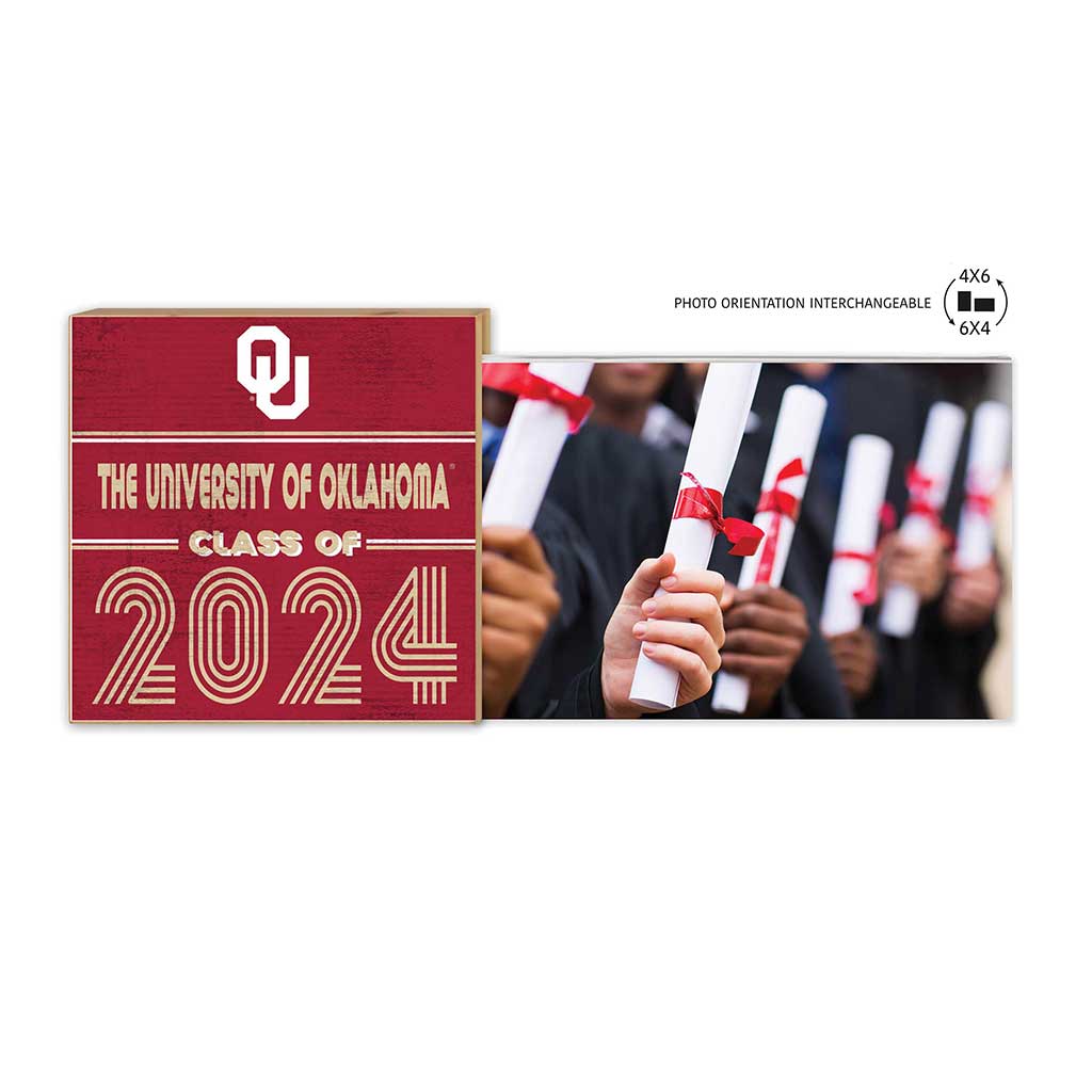 Floating Picture Frame Class of Grad Oklahoma Sooners
