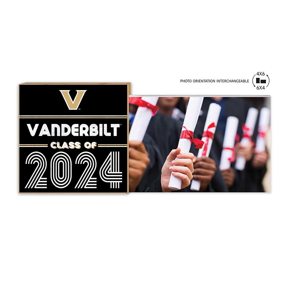 Floating Picture Frame Class of Grad Vanderbilt Commodores