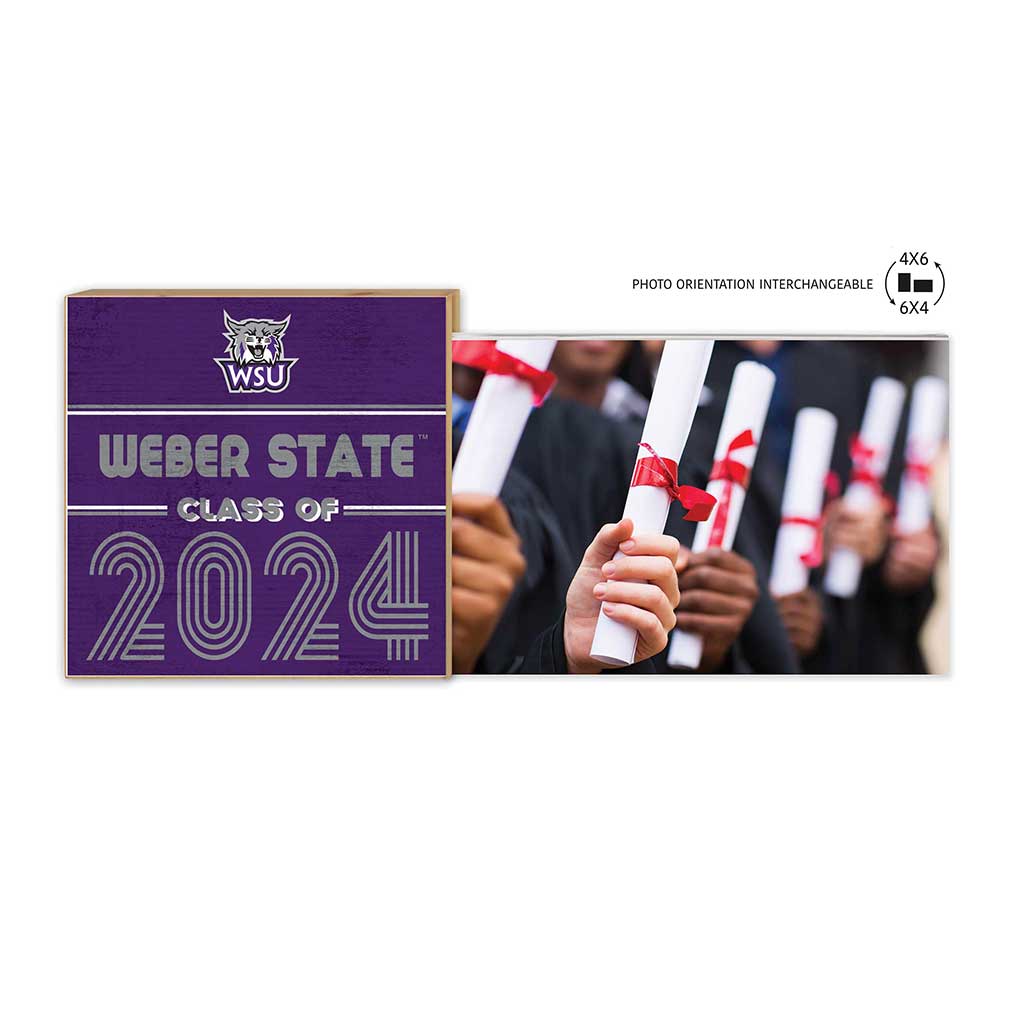Floating Picture Frame Class of Grad Weber State Wildcats