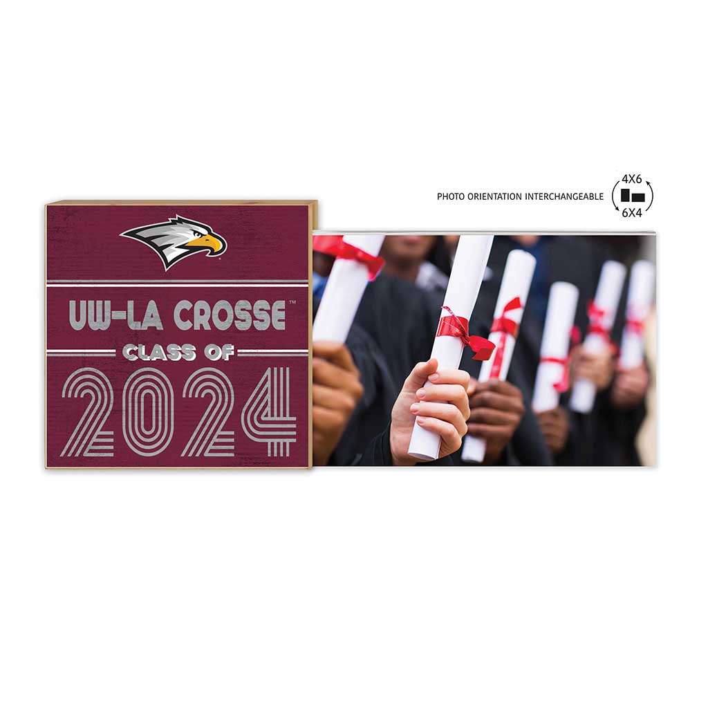 Floating Picture Frame Class of Grad University of Wisconsin La Crosse Eagles