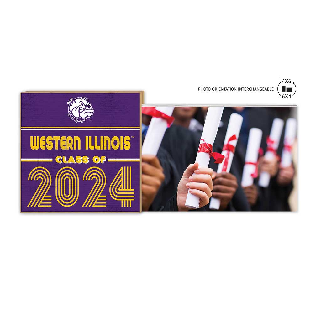 Floating Picture Frame Class of Grad Western Illinois Leathernecks