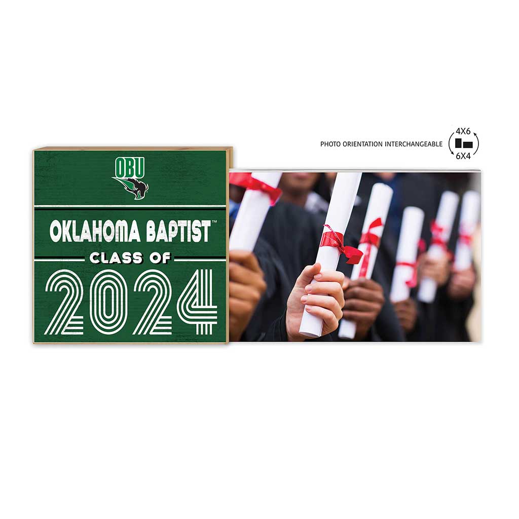 Floating Picture Frame Class of Grad Oklahoma Baptist University Bison