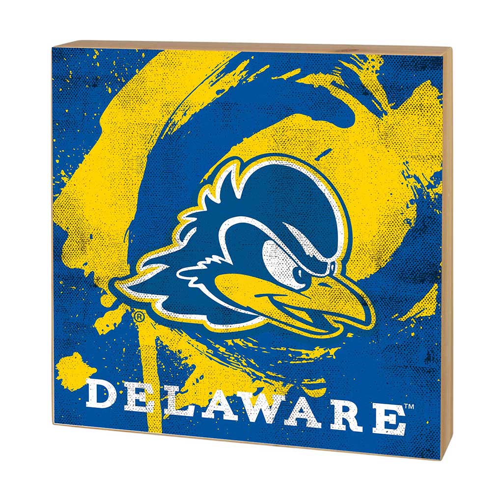 5x5 Block Color Splash Delaware Fightin Blue Hens