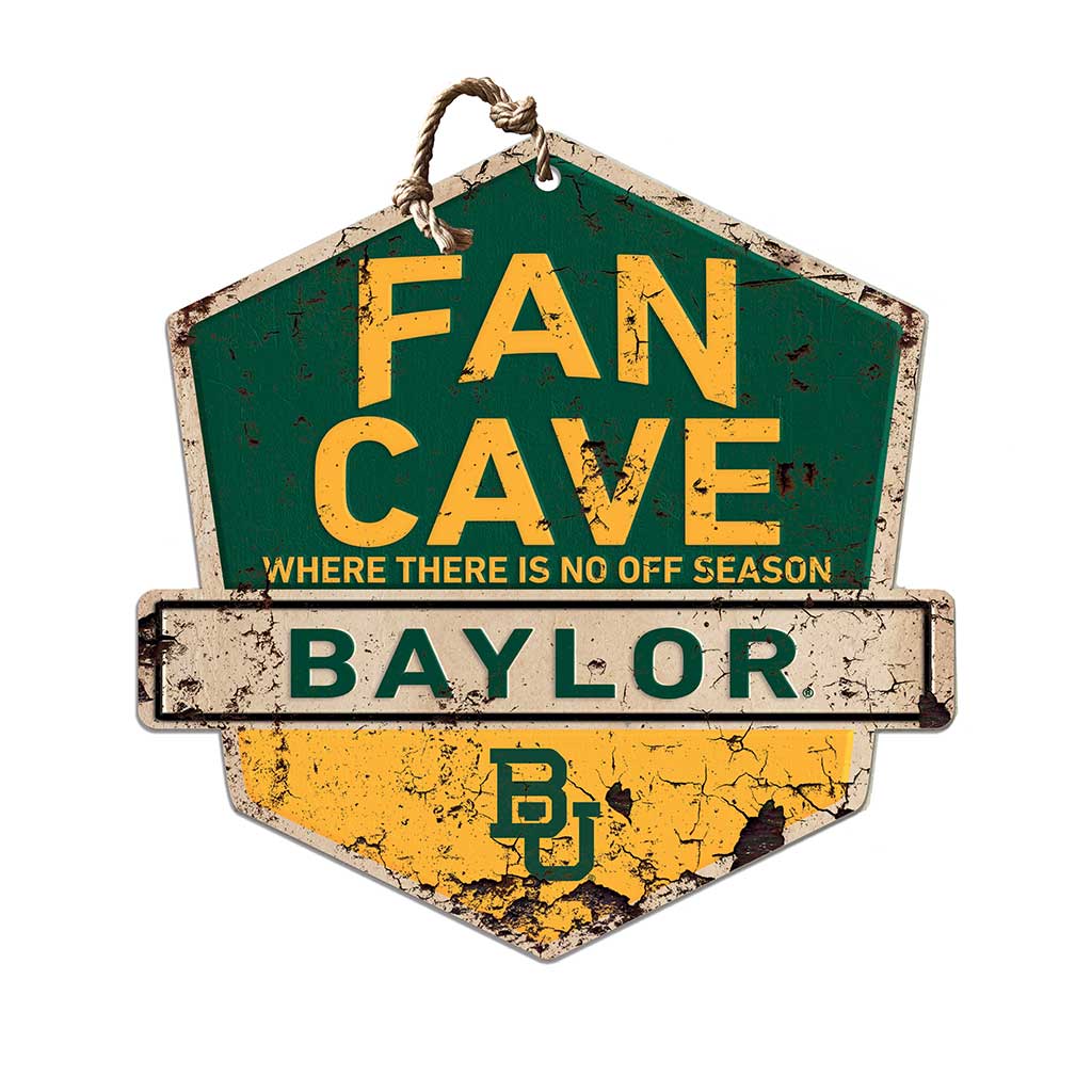 Rustic Badge Fan Cave Sign Baylor Bears