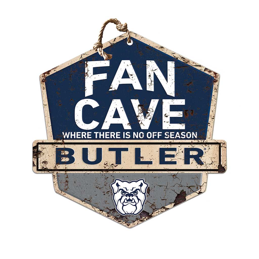 Rustic Badge Fan Cave Sign Butler Bulldogs