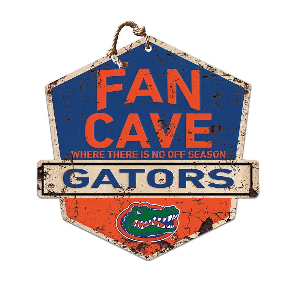 Rustic Badge Fan Cave Sign Florida Gators