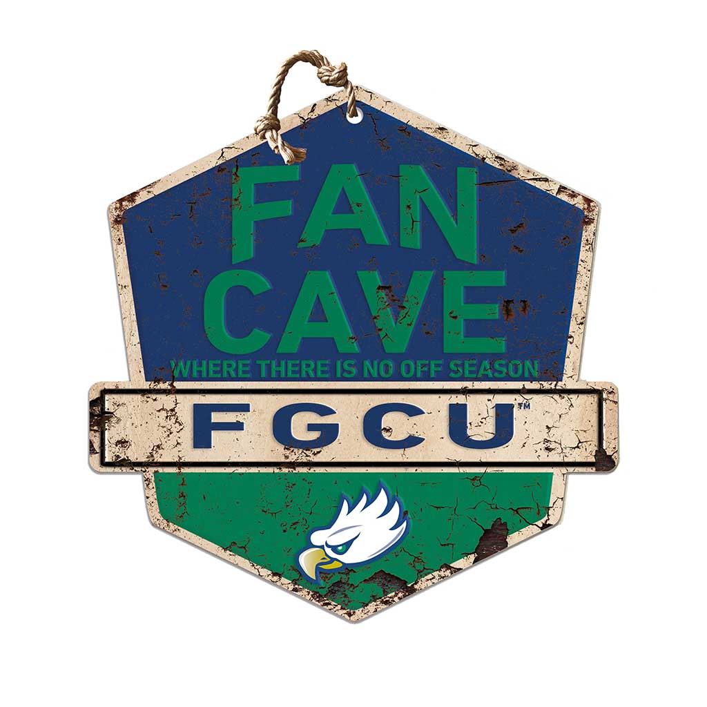 Rustic Badge Fan Cave Sign Florida Gulf Coast Eagles
