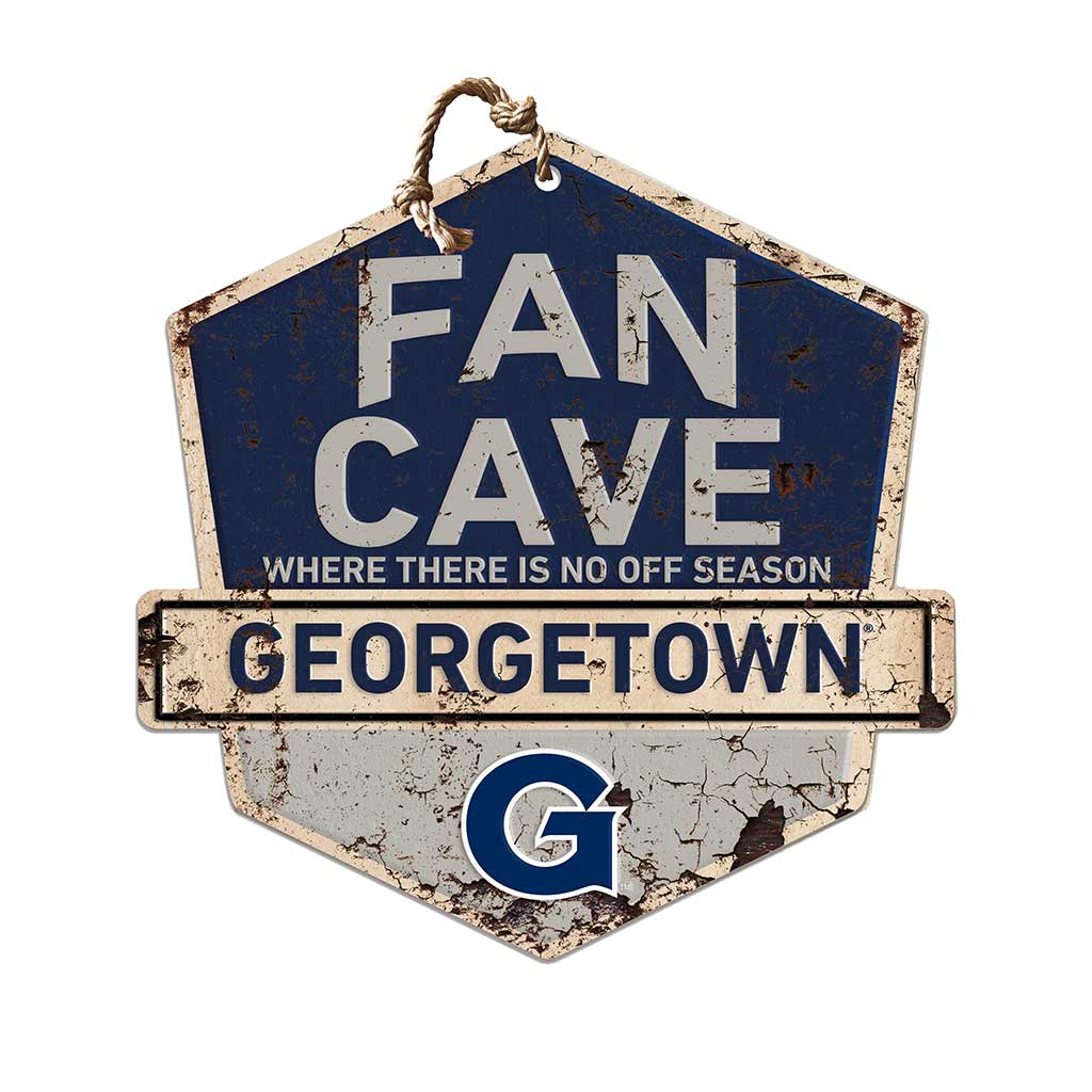 Rustic Badge Fan Cave Sign Georgetown Hoyas