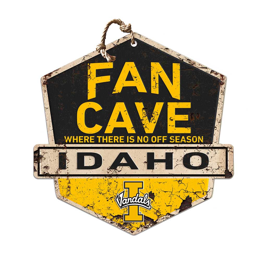 Rustic Badge Fan Cave Sign Idaho Vandals