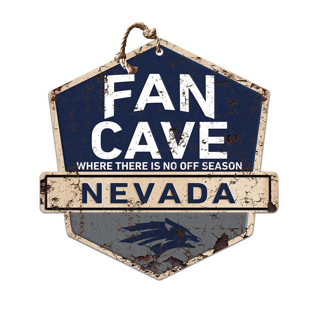 Rustic Badge Fan Cave Sign Nevada Wolf Pack