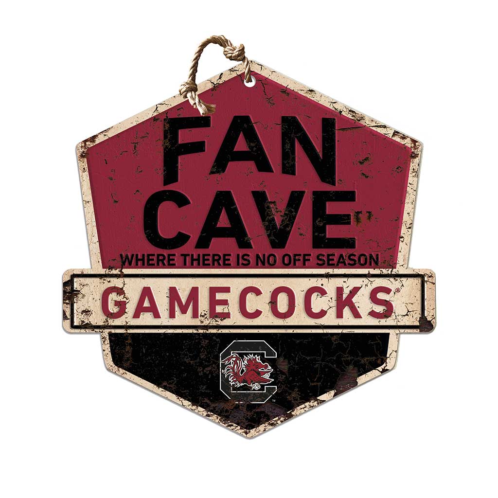 Rustic Badge Fan Cave Sign South Carolina Gamecocks