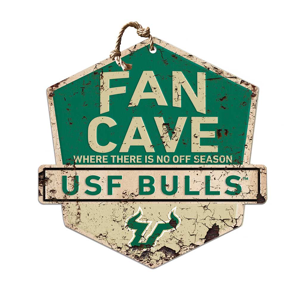 Rustic Badge Fan Cave Sign South Florida Bulls