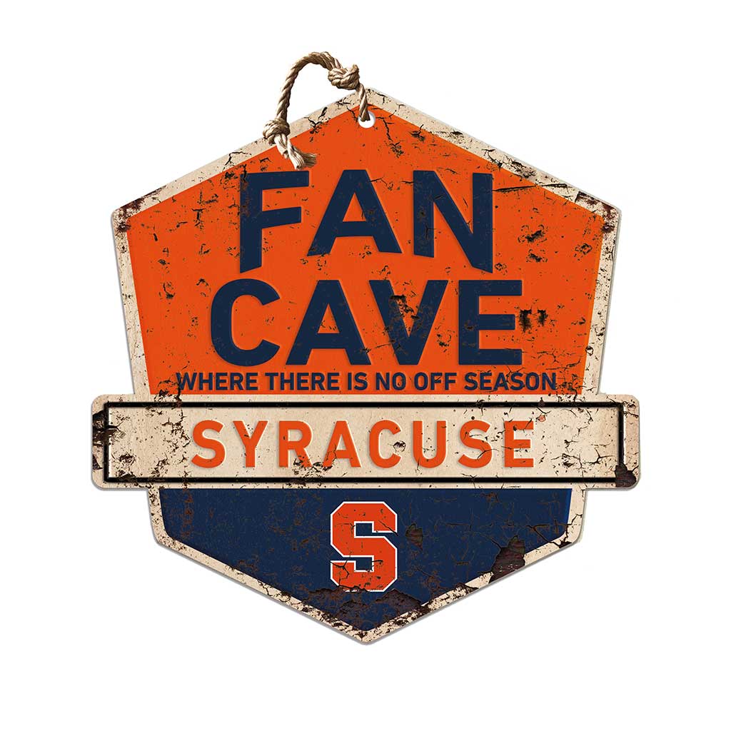 Rustic Badge Fan Cave Sign Syracuse Orange