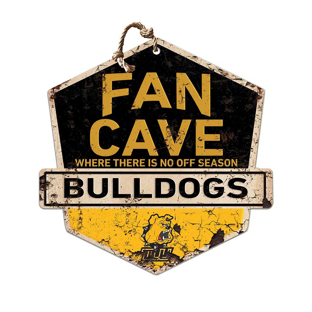 Rustic Badge Fan Cave Sign Texas Lutheran Bulldogs