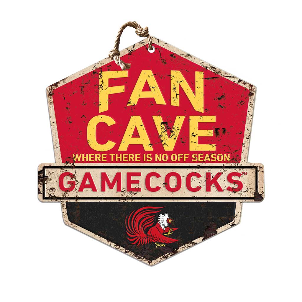 Rustic Badge Fan Cave Sign Jacksonville State Gamecocks