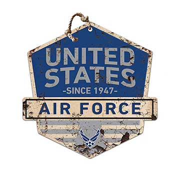 Rustic Badge Logo Sign Air Force