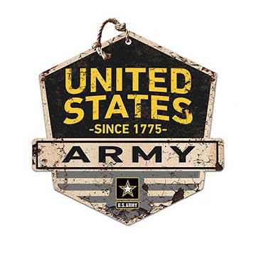 Rustic Badge Logo Sign Army