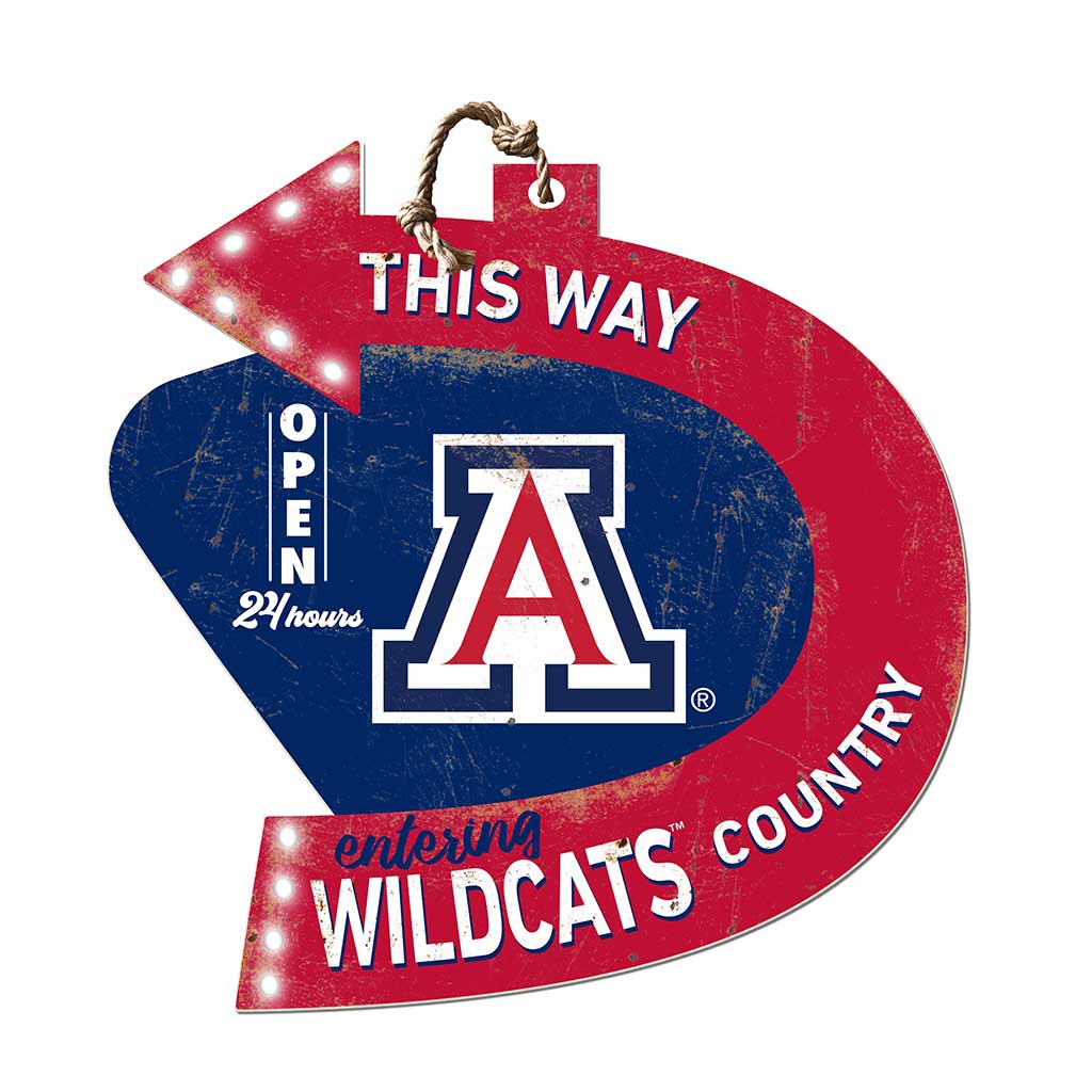 Arrow Sign This Way Arizona Wildcats