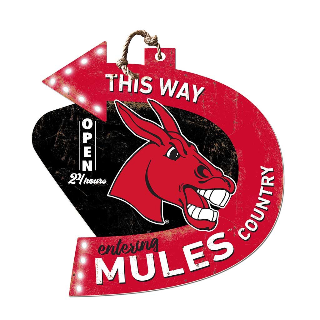 Arrow Sign This Way Central Missouri Mules