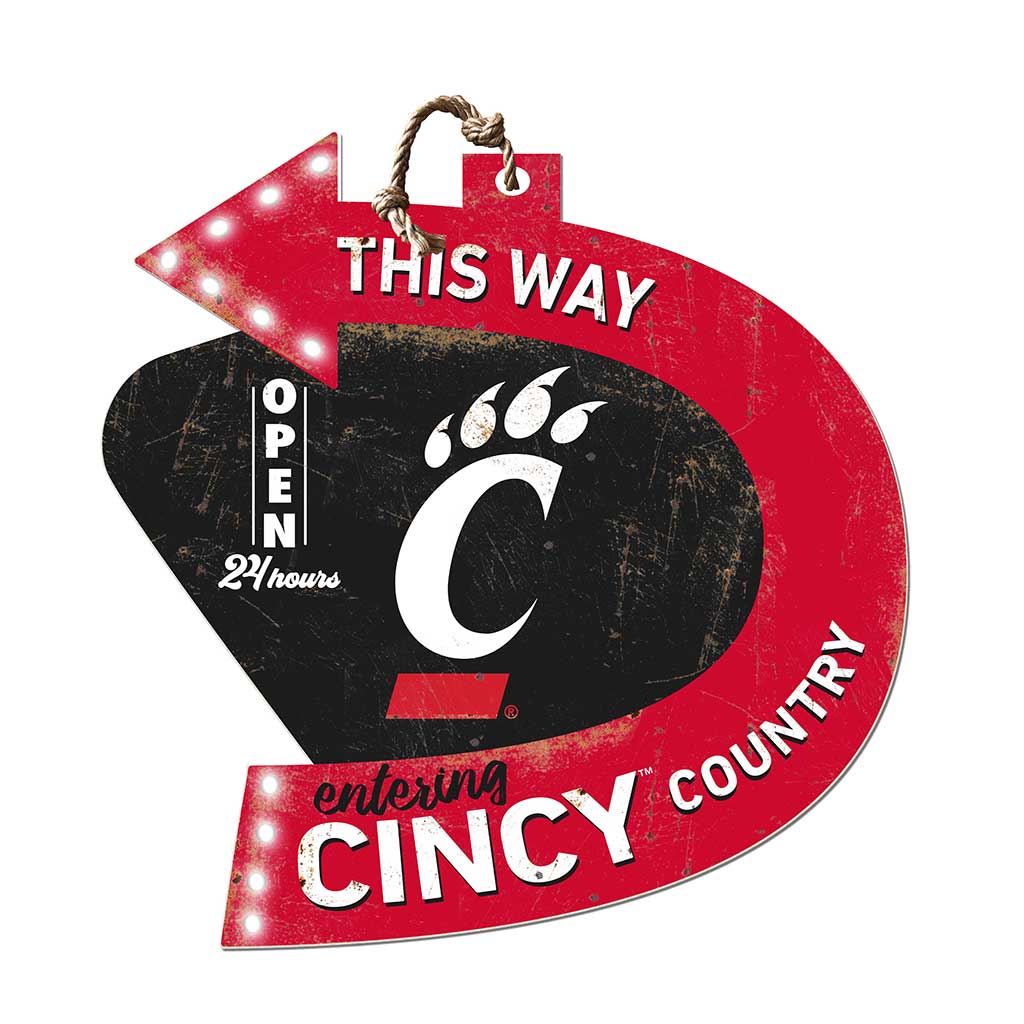 Arrow Sign This Way Cincinnati Bearcats
