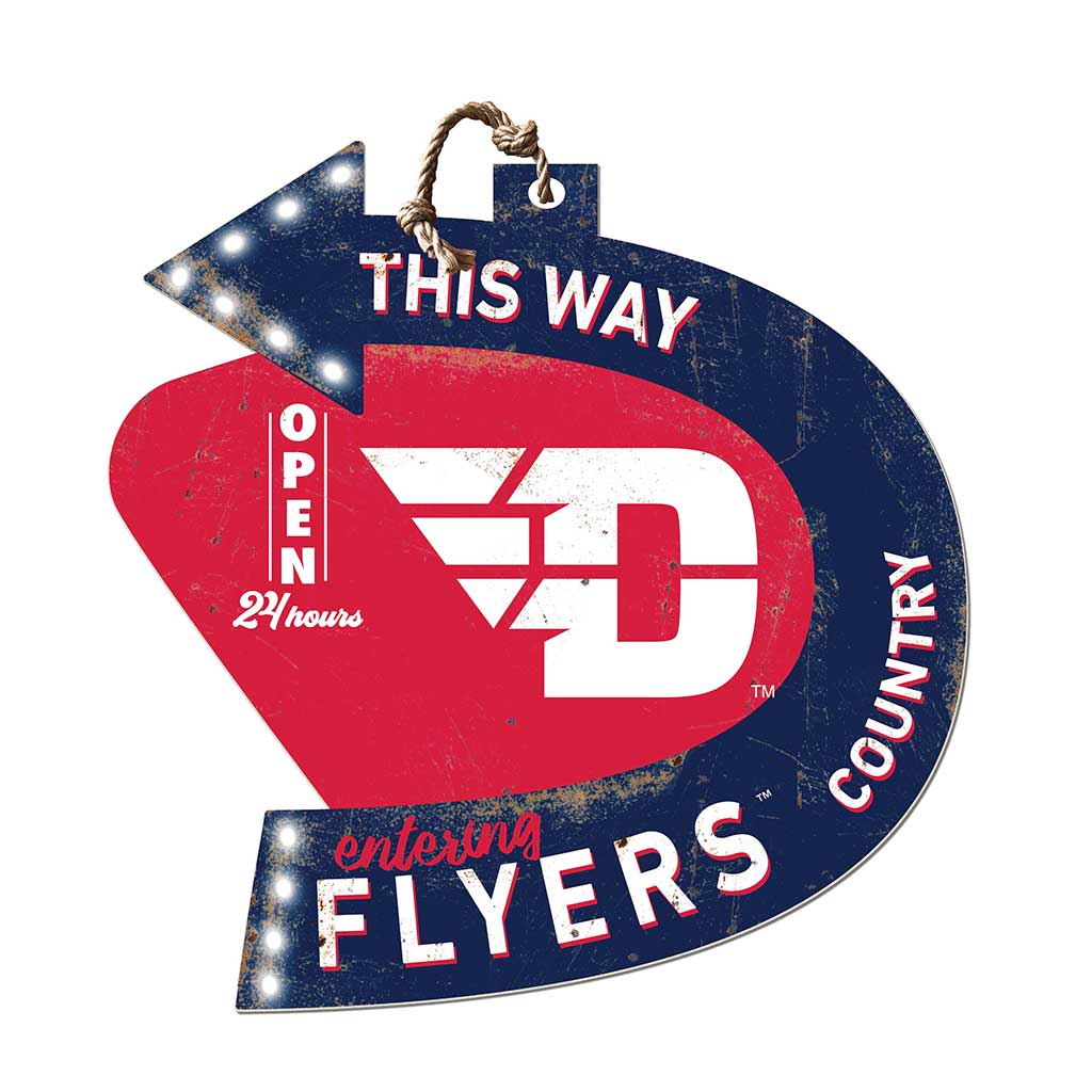 Arrow Sign This Way Dayton Flyers