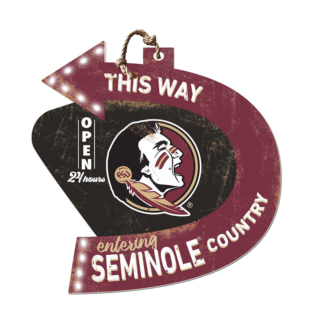 Arrow Sign This Way Florida State Seminoles