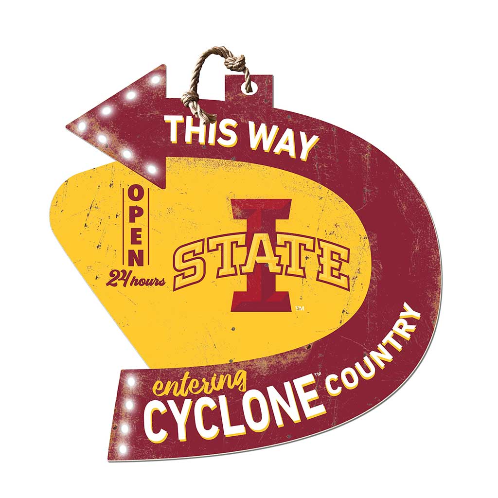 Arrow Sign This Way Iowa State Cyclones
