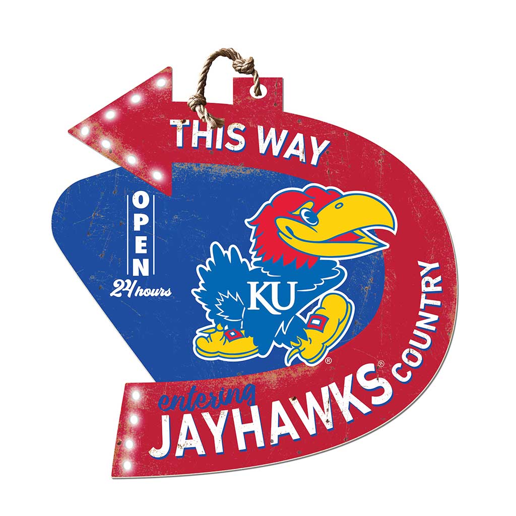 Arrow Sign This Way Kansas Jayhawks