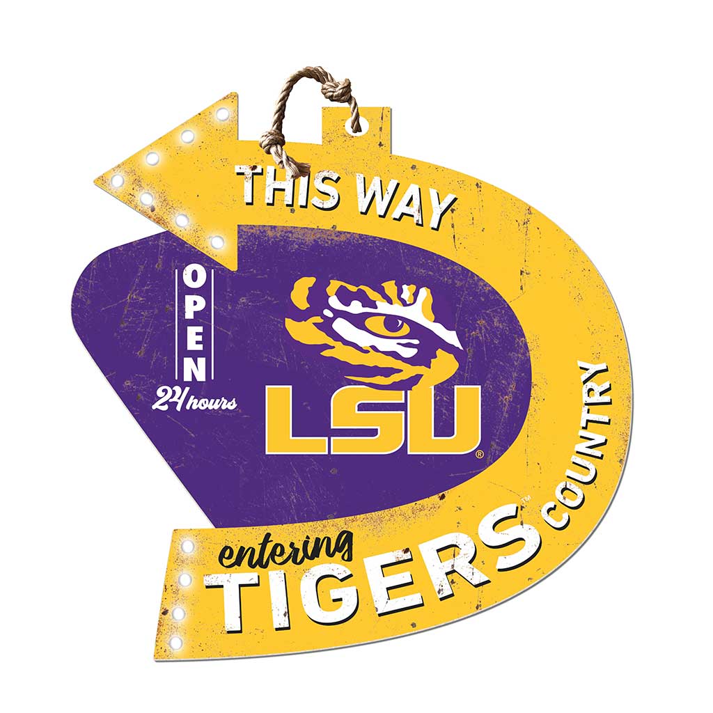Arrow Sign This Way LSU Fighting Tigers