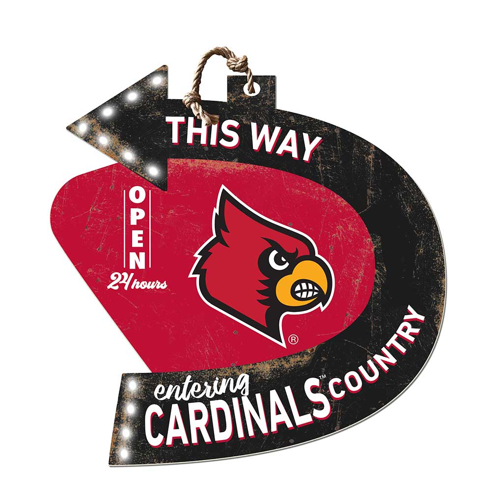 Arrow Sign This Way Louisville Cardinals