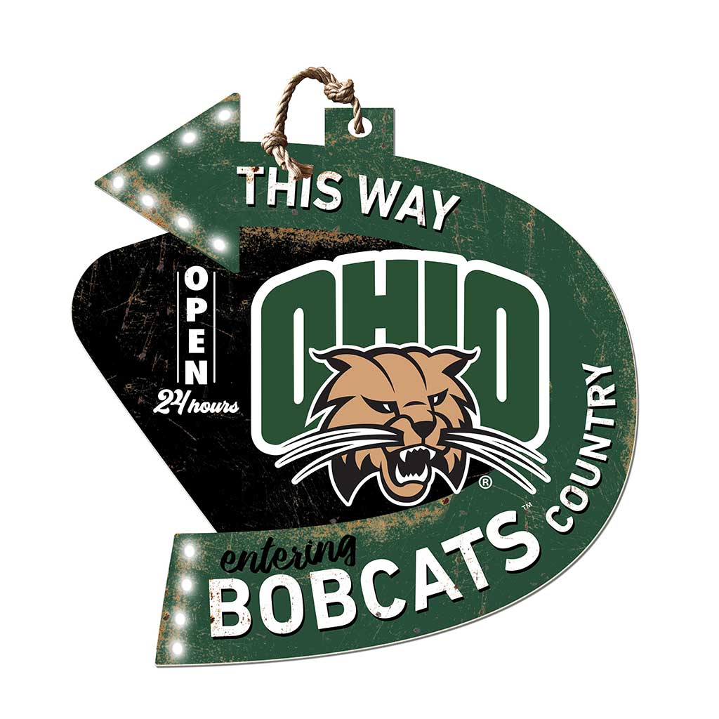 Arrow Sign This Way Ohio Univ Bobcats