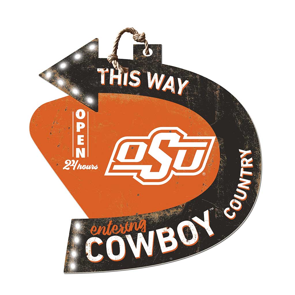 Arrow Sign This Way Oklahoma State Cowboys