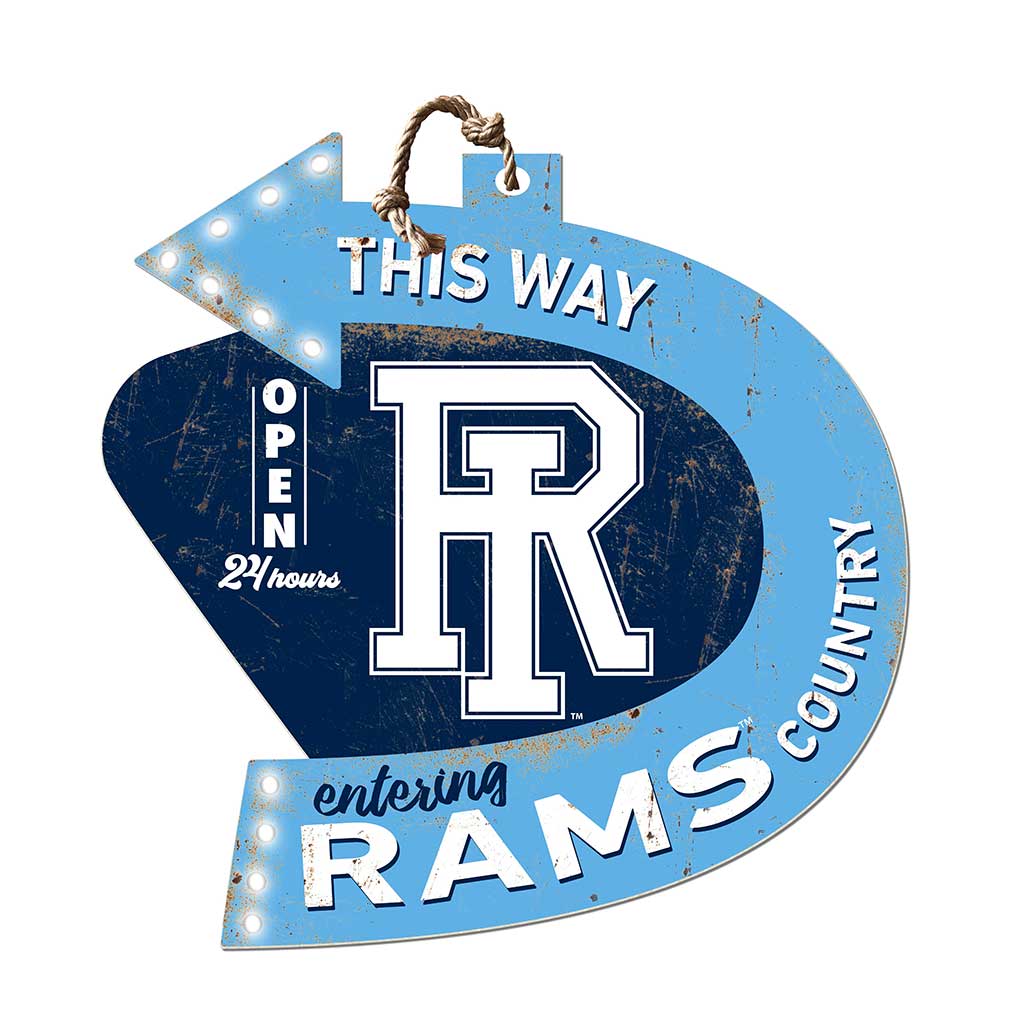 Arrow Sign This Way Rhode Island Rams