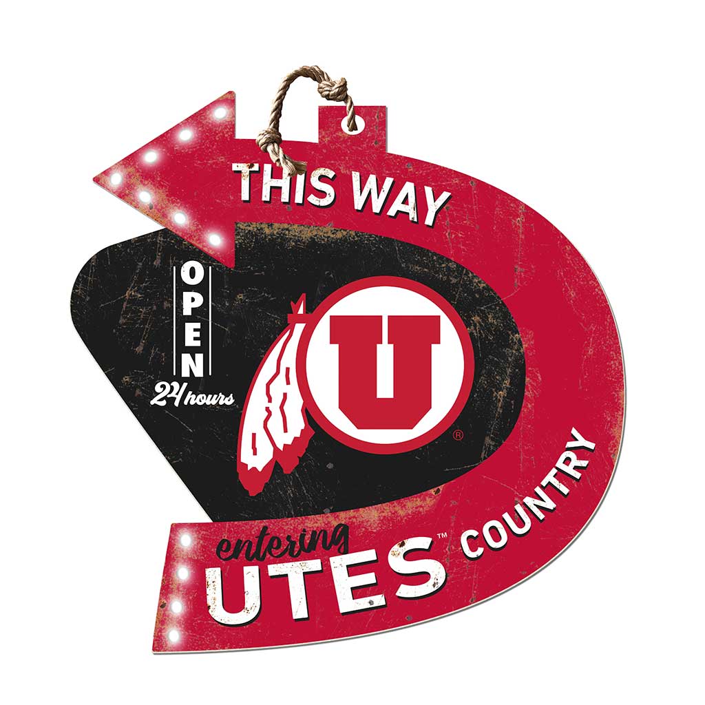 Arrow Sign This Way Utah Running Utes