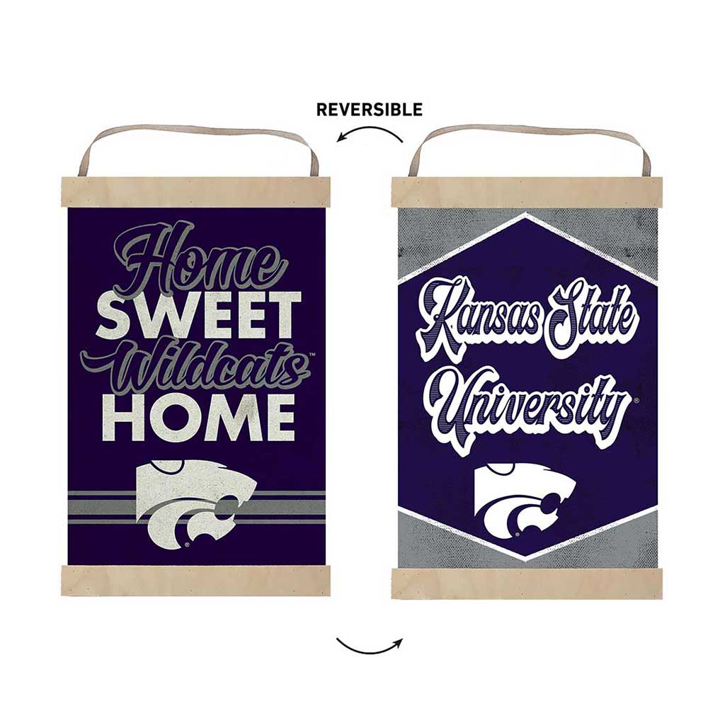 Reversible Banner Signs Home Sweet Home Kansas State Wildcats