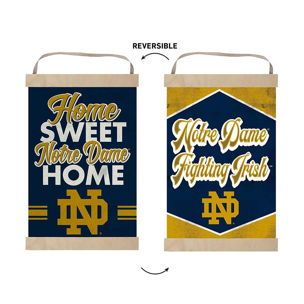 Reversible Banner Signs Home Sweet Home Notre Dame Fighting Irish