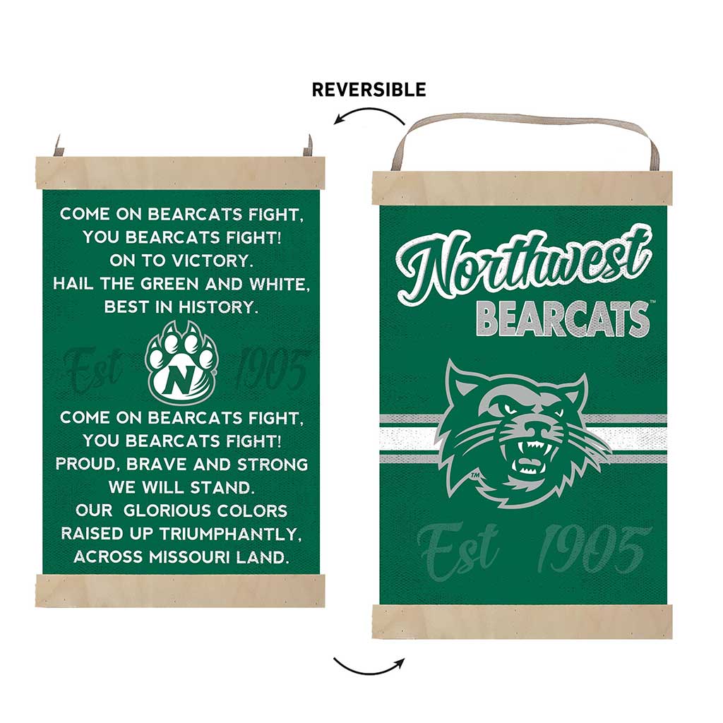 Reversible Banner Sign Fight Song Northwest Missouri State University Bearcats